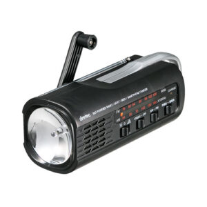 充電　ラジオ　ライト　多機能防災用品　ブラック