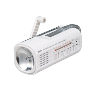充電　ラジオ　ライト　多機能防災用品　ホワイト