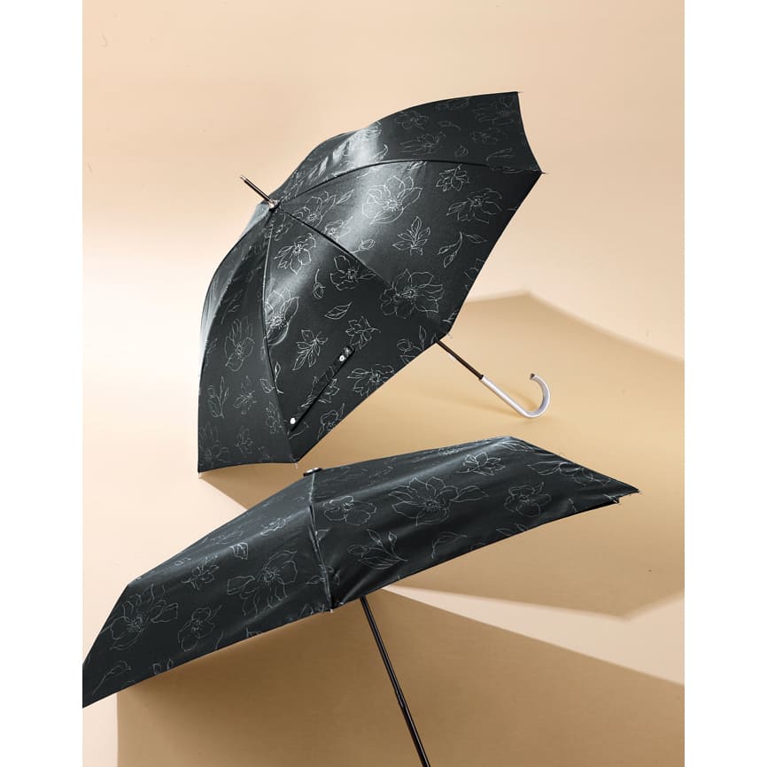 ラインフラワー・晴雨兼用折りたたみ傘