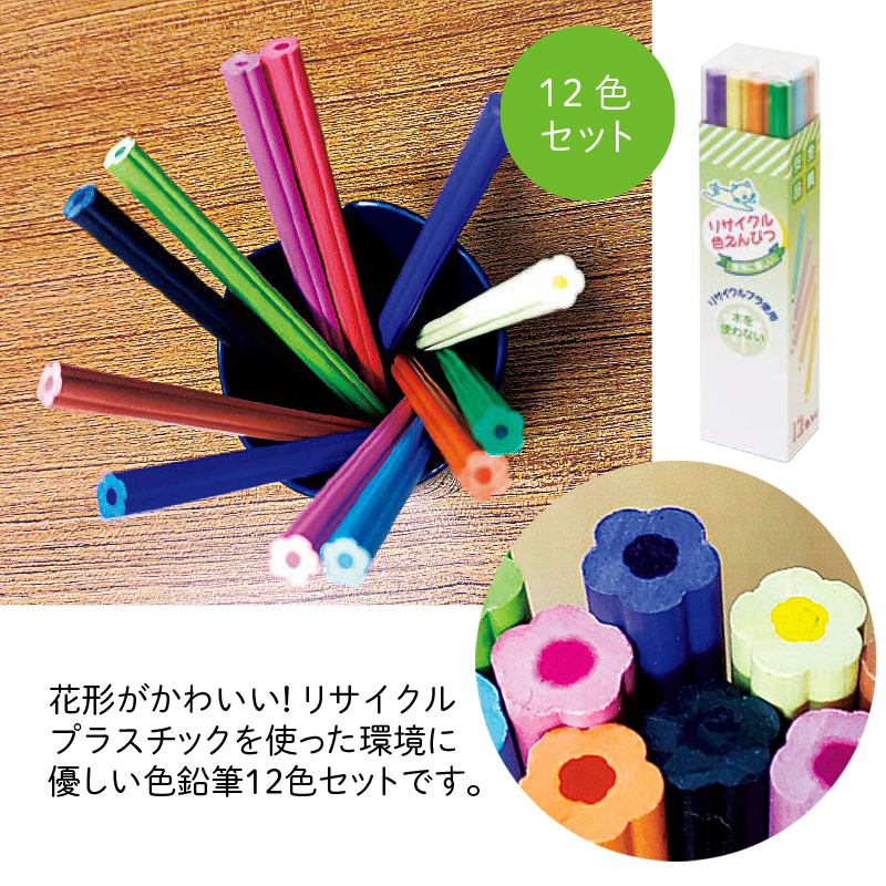 リサイクル色鉛筆 １２Ｐ
