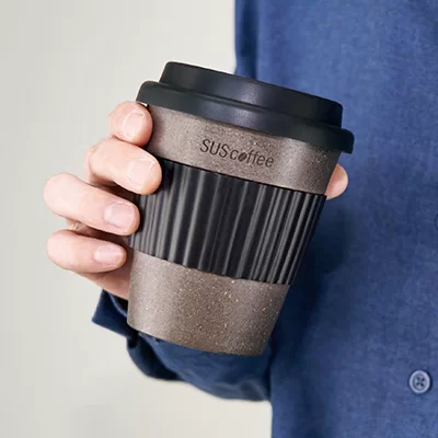 スリーブ付きタンブラー（コーヒー粉配合）　#suscoffee